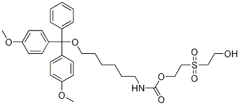 [6-[Bis(4-Methoxyphenyl)phenylMethoxy]hexyl]-carbaMic Acid 2-[(2-Hydroxyethyl)sulfonyl]ethyl Ester CAS#: 178261-44-4
