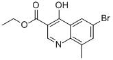 6-Bromo-4-hydroxy-8-methylquinoline-3-carboxylic acid ethyl ester CAS#: 67643-31-6