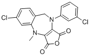 6-CHLORO-10-(3-CHLORO-PHENYL)-4-METHYL-9,10-DIHYDRO-4H-2-OXA-4,10-DIAZA-BENZO[F]AZULENE-1,3-DIONE CAS#: 643735-29-9