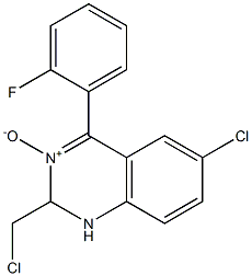 6-Chloro-2-(chloroMethyl)-4-(2-fluorophenyl)-1,2-dihydroquinazoline 3-Oxide CAS#: 60656-72-6