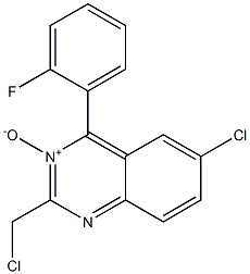 6-Chloro-2-(chloroMethyl)-4-(2-fluorophenyl)quinazoline 3-Oxide CAS#: 60656-74-8