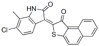 6-Chloro-7-methyl-3-(1-oxonaphtho[2,1-b]thiophen-2(1H)-ylidene)-1H-indol-2(3H)-one CAS#: 6424-70-0