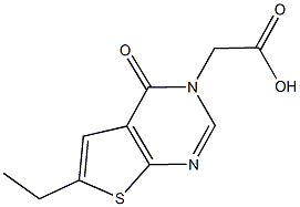(6-Ethyl-4-oxo-4H-thieno[2,3-d]-pyrimidin-3-yl)-acetic acid CAS#: 686312-09-4