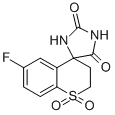6''-FLUORO-2'',3''-DIHYDRO-2H,5H-SPIRO[IMIDAZOLIDINE-4,4''-THIOCHROMENE]-2,5-DIONE 1'',1''-DIOXIDE CAS#: 66892-63-5