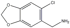 (6-chlorobenzo[d][1,3]dioxol-5-yl)methanamine CAS#: 558453-64-8