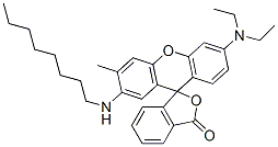 6'-(diethylamino)-3'-methyl-2'-(octylamino)spiro[isobenzofuran-1(3H),9'-[9H]xanthene]-3-one CAS#: 68003-47-4