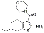 6-ethyl-3-(morpholin-4-ylcarbonyl)-4,5,6,7-tetrahydro-1-benzothiophen-2-amine(SALTDATA: FREE) CAS#: 590351-57-8