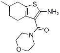 6-methyl-3-(morpholin-4-ylcarbonyl)-4,5,6,7-tetrahydro-1-benzothiophen-2-amine(SALTDATA: FREE) CAS#: 590376-48-0