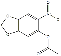 (6-nitrobenzo[1,3]dioxol-5-yl) acetate CAS#: 7107-08-6