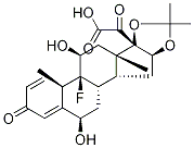 (6,11,16a)-9-Fluoro-6,11-dihydroxy-16,17-[(1-methylethylidene)bis(oxy)]-3,20-dioxopregna-1,4-dien-21-oic Acid CAS#: 68263-02-5