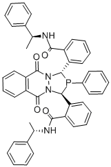 2,2μ-[(1S,3S)-2,3,5,10-Tetrahydro-5,10-dioxo-2-phenyl-1H-[1,2,4]diazaphospholo[1,2-b]phthalazine-1,3-diyl]bis[N-(1S)-1-phenylethyl]benzamide CAS#: 615538-63-1
