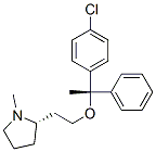 (-)-(2S)-2-[2-(αS)-(4-Chlorophenyl-α-methyl-α-phenylbenzyloxy)ethyl]-1-methylpyrrolidine CAS#: 61826-27-5