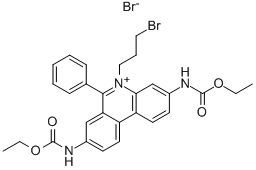 3,8-BIS-ETHOXYCARBONYLAMINO-5-(3-BROMO-PROPYL)-6-PHENYL-PHENANTHRIDINIUM BROMIDE CAS#: 62113-49-9