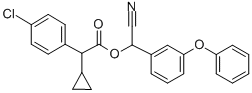 4-Chloro-α-cyclopropylbenzeneacetic acid cyano(3-phenoxyphenyl)methyl ester CAS#: 65363-01-1