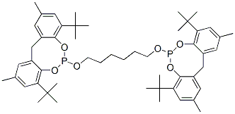 6,6'-[1,6-Hexanediylbis(oxy)]bis[4,8-bis(1,1-dimethylethyl)-2,10-dimethyl-12H-dibenzo[d,g][1,3,2]dioxaphosphocin] CAS#: 68938-93-2