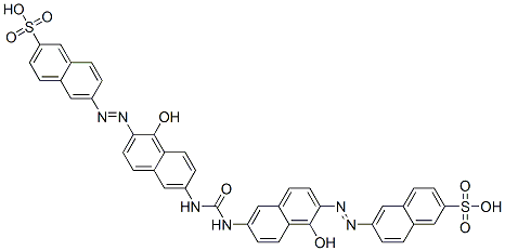 6,6'-[carbonylbis[imino(1-hydroxynaphthalene-2,6-diyl)azo]]bisnaphthalene-2-sulphonic acid CAS#: 65000-34-2