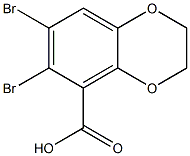 6,7-Dibromo-2,3-dihydrobenzo[1,4]dioxine-5-carboxylic acid CAS#: 66411-17-4