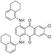 6,7-dichloro-1,4-bis[(5,6,7,8-tetrahydro-1-naphthyl)amino]anthraquinone CAS#: 67906-27-8
