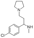 [1-(4-CHLORO-PHENYL)-3-PYRROLIDIN-1-YL-PROPYL]-METHYL-AMINE CAS#: 672309-97-6