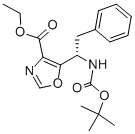 (S)-ETHYL 5-(1-(BOC-AMINO)-2-PHENYLETHYL)OXAZOLE-4-CARBOXYLATE CAS#: 672310-08-6