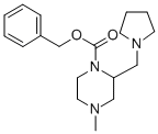 4-METHYL-2-PYRROLIDIN-1-YLMETHYL-PIPERAZINE-1-CARBOXYLIC ACID BENZYL ESTER CAS#: 675602-56-9