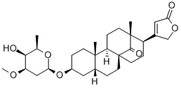 3β-[(2,6-Dideoxy-3-O-methyl-β-D-lyxo-hexopyranosyl)oxy]-14-oxo-8,15-cyclo-14,15-seco-5β-card-20(22)-enolide CAS#: 69686-84-6