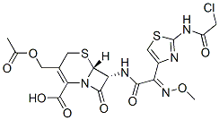 [6R-[6alpha,7beta(Z)]]-3-(acetoxymethyl)-7-[[2-(chloroacetamido)thiazol-4-yl](methoxyimino)acetamido]-8-oxo-5-thia-1-azabicyclo[4.2.0]oct-2-ene-2-carboxylic acid CAS#: 64486-19-7