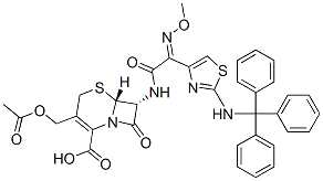[6R-[6alpha,7beta(Z)]]-3-(acetoxymethyl)-7-[(methoxyimino)[2-(tritylamino)thiazol-4-yl]acetamido]-8-oxo-5-thia-1-azabicyclo[4.2.0]oct-2-ene-2-carboxylic acid CAS#: 64485-92-3