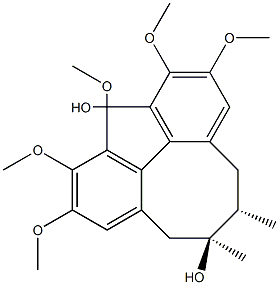 (6S,7S,12aR)-5,6,7,8-Tetrahydro-2,3,10,11,12-pentamethoxy-6,7-dimethyldibenzo[a,c]cyclooctene-1,7-diol CAS#: 66056-20-0