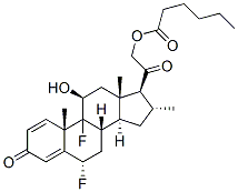 6alpha,9-difluoro-11beta,21-dihydroxy-16alpha-methylpregna-1,4-diene-3,20-dione 21-hexanoate CAS#: 61618-92-6