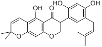 7-[2,4-Dihydroxy-5-(3-methyl-2-butenyl)phenyl]-7,8-dihydro-5-hydroxy-2,2-dimethyl-2H,6H-benzo[1,2-b:5,4-b']dipyran-6-one CAS#: 63006-48-4