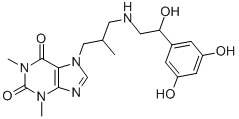 7-[3-[[2-(3,5-Dihydroxyphenyl)-2-hydroxyethyl]amino]-2-methylpropyl]theophyline CAS#: 62401-88-1