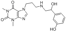7-[3-[[2-Hydroxy-2-(m-hydroxyphenyl)ethyl]amino]propyl]theophyline CAS#: 62401-82-5