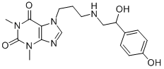 7-[3-[[2-Hydroxy-2-(p-hydroxyphenyl)ethyl]amino]propyl]theophyline CAS#: 62401-81-4