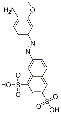 7-(4-Amino-3-methoxyphenylazo)-1,3-naphthalenedisulfonic acid CAS#: 63182-23-0