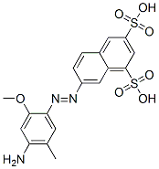 7-[(4-amino-2-methoxy-5-methylphenyl)azo]naphthalene-1,3-disulphonic acid CAS#: 65168-14-1
