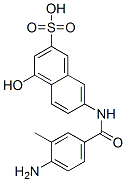 7-[(4-amino-3-methylbenzoyl)amino]-4-hydroxynaphthalene-2-sulphonic acid CAS#: 6361-46-2