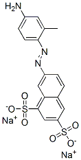7-[(4-amino-o-tolyl)azo]naphthalene-1,3-disulphonic acid, sodium salt CAS#: 68966-52-9