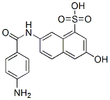 7-[(4-aminobenzoyl)amino]-3-hydroxynaphthalene-1-sulphonic acid CAS#: 68227-71-4
