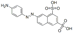7-[(4-aminophenyl)azo]naphthalene-1,3-disulphonic acid CAS#: 61827-77-8