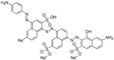 7'-Amino-4-[[4-[(4-aminophenyl)azo]-6-sodiosulfo-1-naphthalenyl]azo]-1'-hydroxy[1,2'-azobisnaphthalene]-3',6-disulfonic acid disodium salt CAS#: 6428-55-3