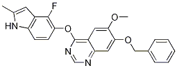 7-(BENZYLOXY)-4-(4-FLUORO-2-METHYL-1H-INDOL-5-YLOXY)-6-METHOXYQUINAZOLINE CAS#: 574745-75-8