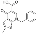 7-(PHENYLMETHYL)-4,7-DIHYDRO-2-METHYL-4-OXO-THIENO[2,3-B]PYRIDINE-5-CARBOXYLIC ACID CAS#: 67637-74-5