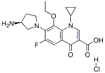 7-((S)-3-Amino-1-pyrrolidinyl)-8-ethoxy-1-cyclopropyl-6-fluoro-1,4-dih ydro-4-oxoquinoline-3-carboxylic acid hydrochloride CAS#: 178174-17-9