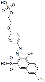 7-amino-4-hydroxy-3-[[4-[2-(sulphooxy)ethoxy]phenyl]azo]naphthalene-2-sulphonic acid CAS#: 68400-37-3