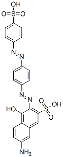 7-amino-4-hydroxy-3-[[4-[(4-sulphophenyl)azo]phenyl]azo]naphthalene-2-sulphonic acid CAS#: 63147-42-2
