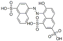 7-hydroxy-8-[(4-sulphonaphthyl)azo]naphthalene-1,3-disulphonic acid CAS#: 7244-14-6