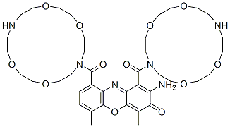 7,7'-[(2-Amino-4,6-dimethyl-3-oxo-3H-phenoxazine-1,9-diyl)dicarbonyl]bis(1,4,10,13-tetraoxa-7,16-diazacyclooctadecane) CAS#: 69269-76-7