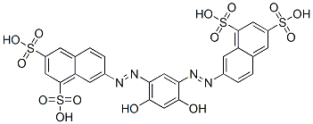 7,7'-[(4,6-dihydroxy-1,3-phenylene)bis(azo)]bisnaphthalene-1,3-disulphonic acid CAS#: 65151-32-8