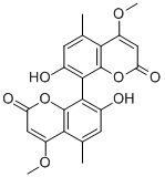 7,7'-Dihydroxy-4,4'-dimethoxy-5,5'-dimethyl-8,8'-bi(2H-1-benzopyran)-2,2'-dione CAS#: 69975-77-5
